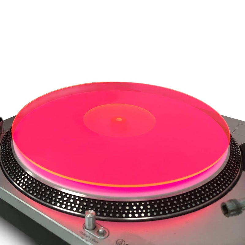 Acrylic Turntable MatPlatter Vinyl Slipmat for 12 Inches LP PlayersReduced Noise Improves Sound Quality Provides Tighter BassAnti Static Record Player Mat