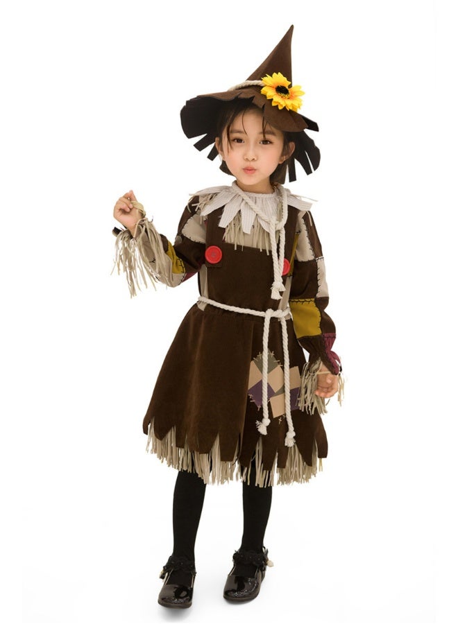 Halloween Adult Costume Fairy Tale Story "the Wizard Of Oz" Scarecrow Costume Party Drama Performance Parent-child Clothing - Image 1