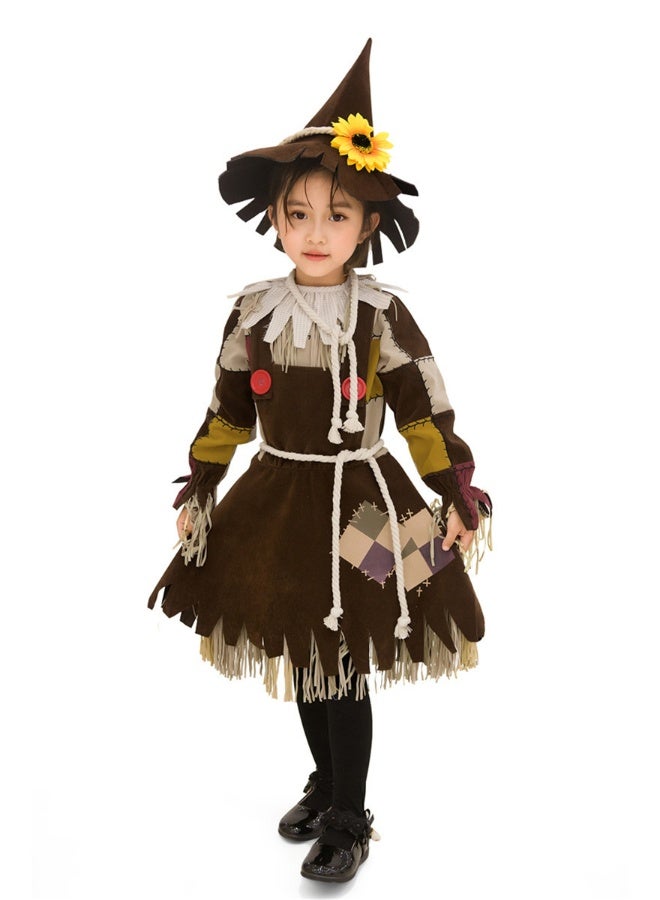 Halloween Adult Costume Fairy Tale Story "the Wizard Of Oz" Scarecrow Costume Party Drama Performance Parent-child Clothing - Image 2