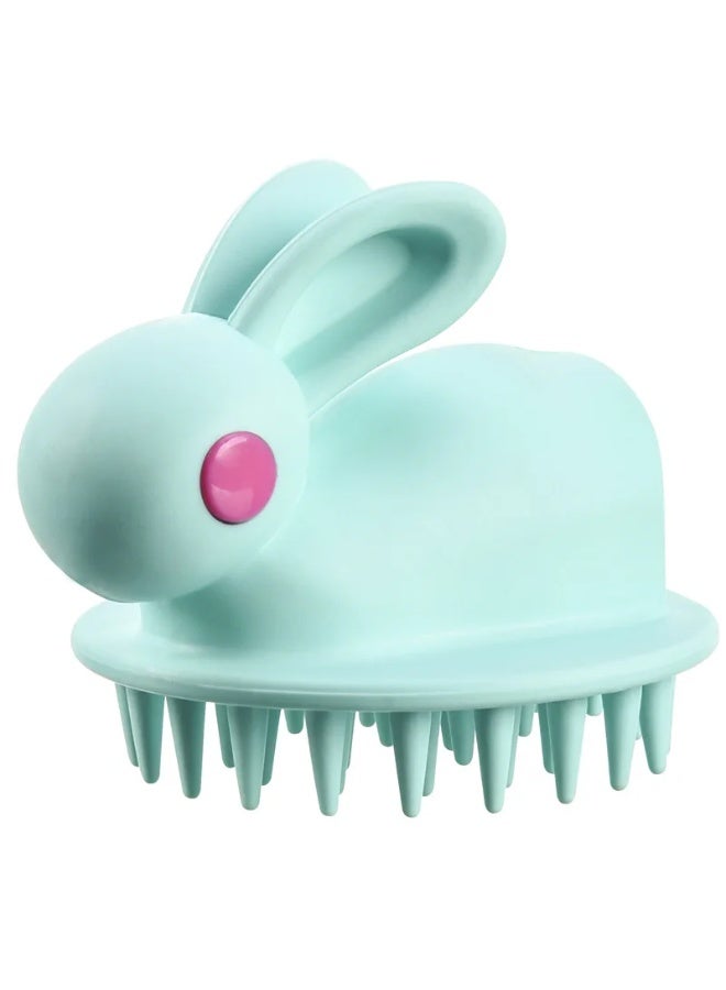 فرشاة تدليك فروة الرأس من السيليكون – شكل أرنب لطيف - Image 1