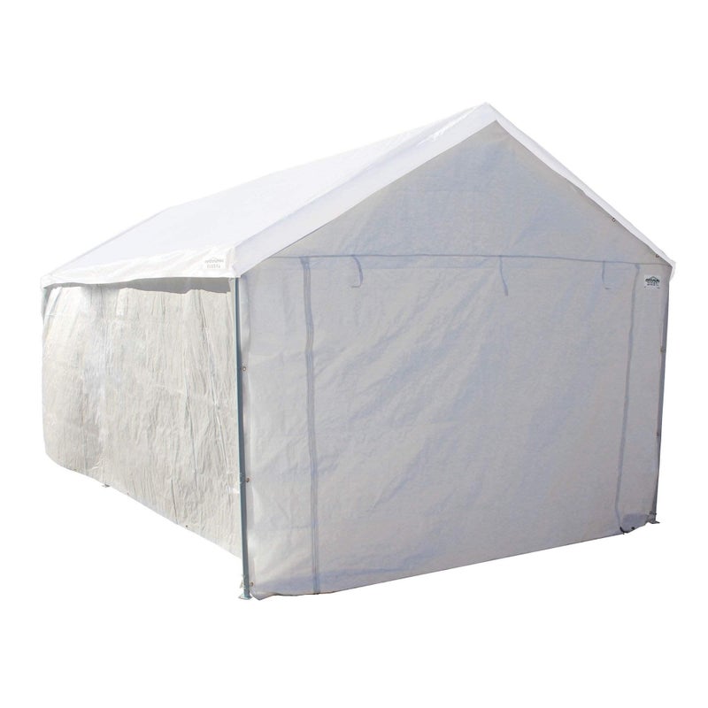 Caravan Canopy Tent Sidewalls for Domain Carport with Straps, Ideal for Garage Storage, Inflatable Garage Covering, White (Sidewalls Only) - Image 1