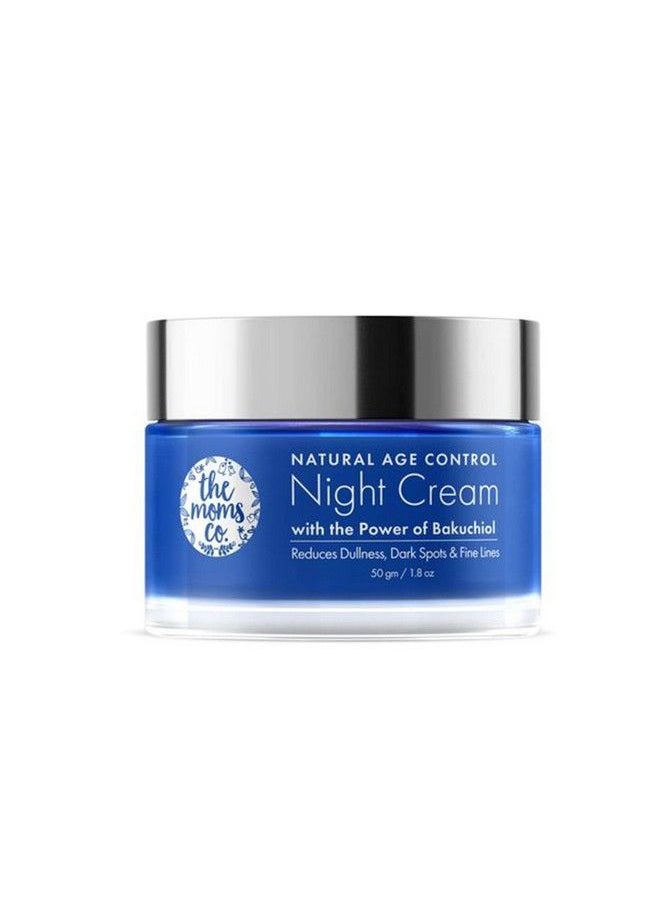 The Moms Co - . Natural Age Control Night Cream For Women; With Bakuchiol (Natural Retinol) & Niacinamide; Reduces Fine Lines & Wrinkles; Night Cream For Women Antiageing 50G - Image 1