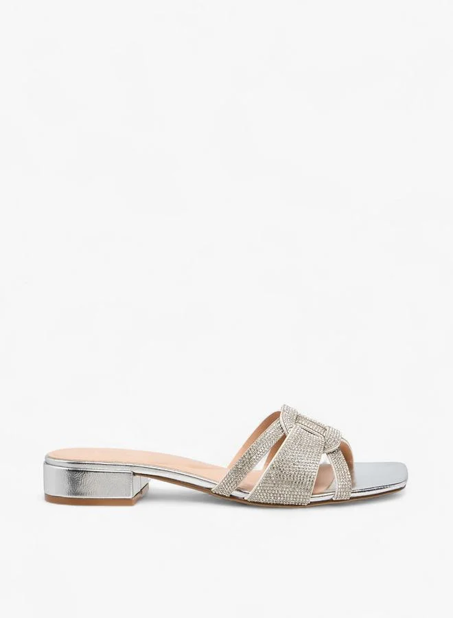 Celeste Silver Women Block Heel Sandals for Women | Best Price UAE