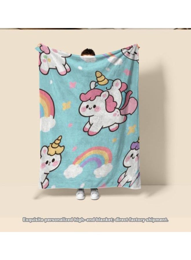 عام بطانية رقيقة من الفانيلا الكرتونية للأطفال والرضع (دافئة ومريحة، ومناسبة للنوم والألعاب) 70 سم * 100 سم - 421 - Image 3