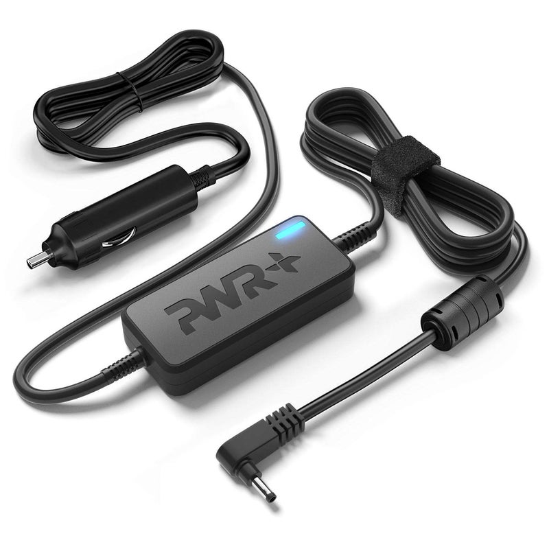 PWR+ CAR Charger 45W 65W 90W for Lenovo Flex 4 5 6 Ideapad 1 3 14 710 100 110 110s 120s 310 320 320s 330 330s 510 510s 520 710s 720s 81CW 81CX Yoga 710 11 - UL Listed Round Tip DC Auto Adapter GX20K11838 - Image 1