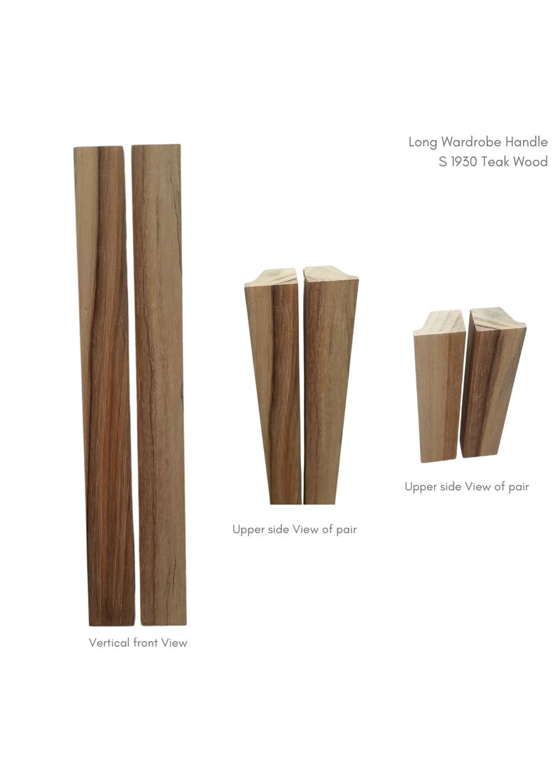 Generic Wooden Handle S1930 Teak Wood 42 inch  - Image 2