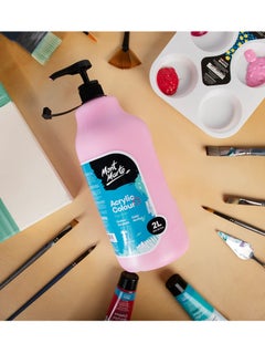 Mont Marte Signature Acrylic Colour 2 Litre Content With Pump Pink  - Image 5