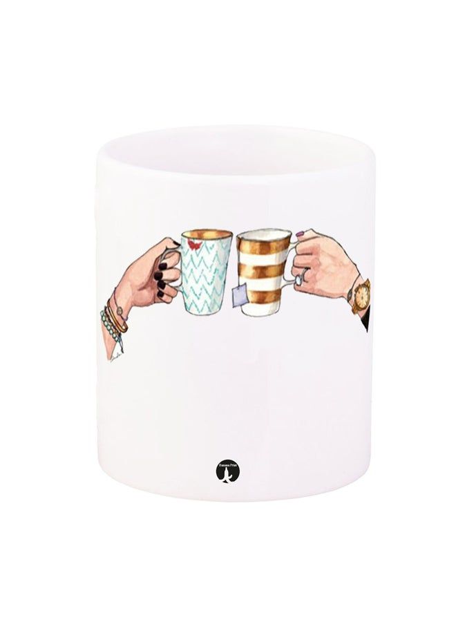 RKN Printed Coffee Mug White/Beige 12ounce - Image 2