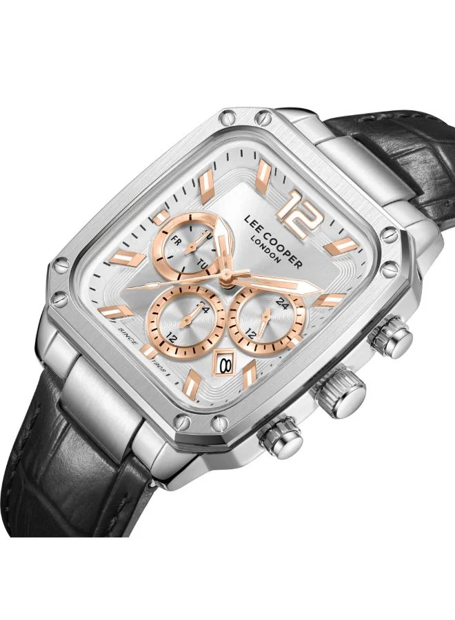 Lee Cooper Men's Leather Multi Function Watch LC08184.331 - 39X49 mm