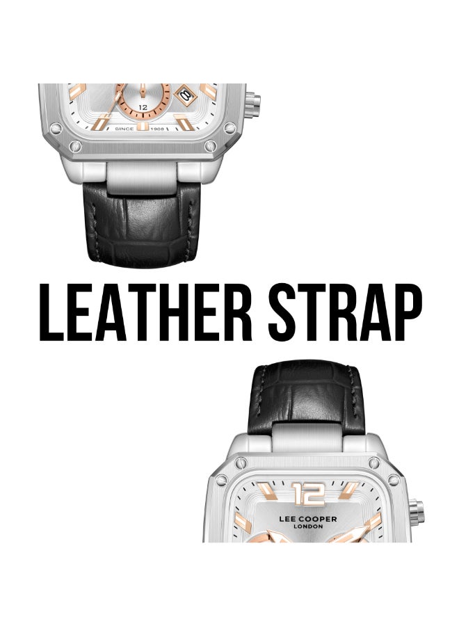 لي كوبر ساعة رجالية جلدية متعددة الوظائف . -  مم - Image 5