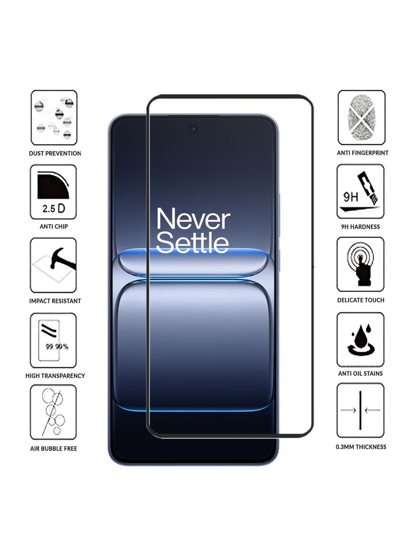 Screen Protector for Oneplus Nord CE 5 5G Tempered Glass Screen Protector Edge to Edge Glass Anti Fingerprint 3D Scratch Proof Screen Glass for Oneplus Nord CE 5 - Image 2