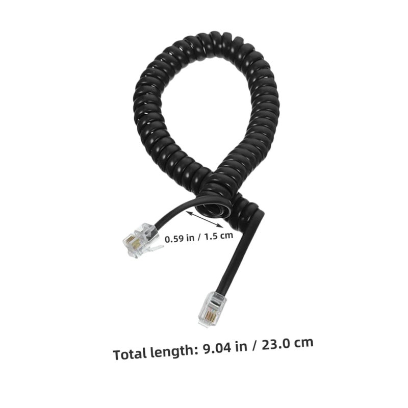 4Pcs Stretchable Coiled Phone Cord For Office And Home Telephones Easy Installation - Image 3