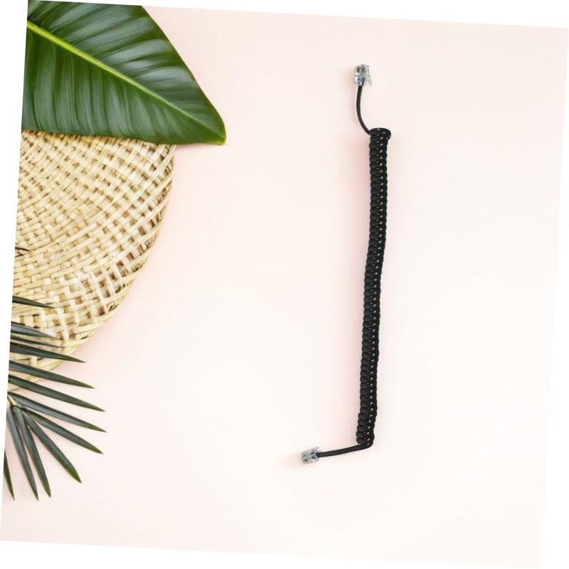 4Pcs Stretchable Coiled Phone Cord For Office And Home Telephones Easy Installation - Image 5