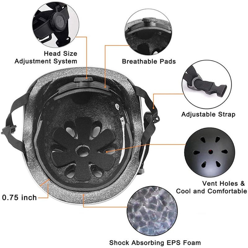 Proberos Adjustable Abs Shell Safety Cycling Helmet Protective Suitable for Youth/Adult, Helmet for Kids - Image 5