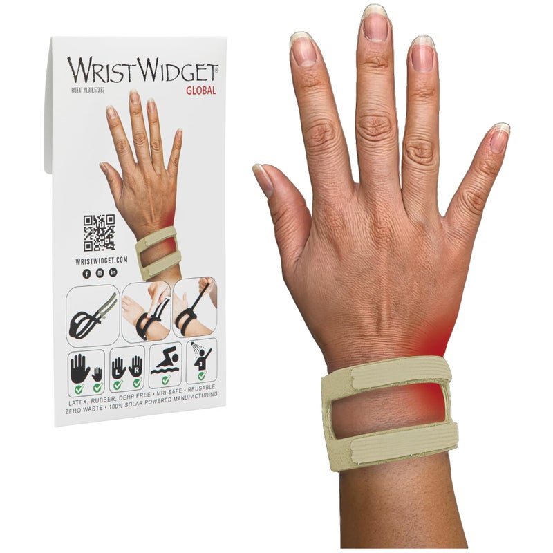 WristWidget Tan Adjustable Wrist Brace for TFCC Tears One Size fits most For Left and Right Wrists Support for Weight Bearing Strain Exercise - Image 2