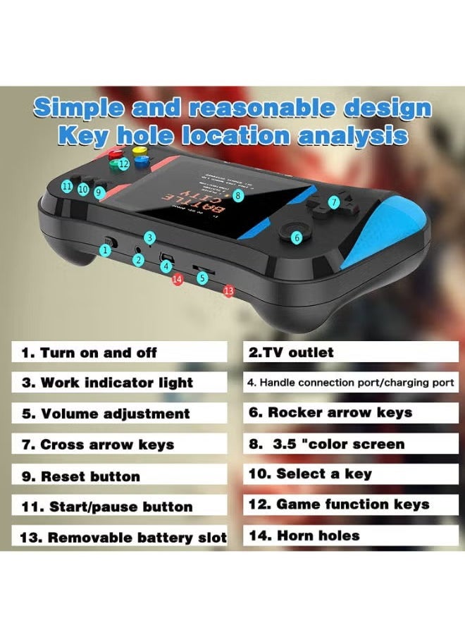 SUP - X7M Classic Handheld Game Console for Kids Retro Mini Game Console with 500 Classic Games Support TV Connection & Two Players for Kid - Image 1