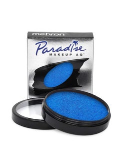 mehron Mehron Makeup Paradise Makeup AQ Pro Size | Face & Body Painting, Special FX, Beauty, Cosplay, and Halloween | Water Activated Face Paint & Body Paint 1.4 oz (40 g) (Metallic Dark Blue)  - Image 1