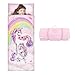 Decalsweet Kids Sleeping Bag Toddler Nap Mat with Removable Pillow Large Foldable Sleeping Bag for Girls Boys Easy Clean Slumber Bag with Double Zip for Camping School Preschool Daycare 5924 inch - Image 3