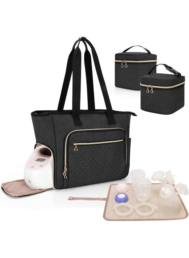 LUXJA حقيبة مضخة الثدي لوكجا مع حقيبة تبريد وإكسسوارات - Image 1