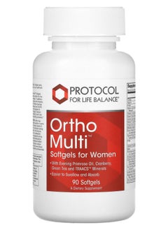 Protocol For Life Balance Ortho Multi for Women 90 Softgels 