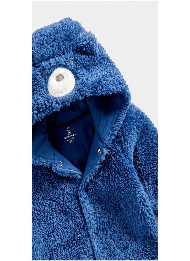 mothercare - Bear Fleece All in One - Image 1