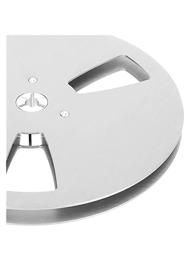 1/4 7 Inch Empty Reel, Modern Classic Sound, Aluminum Alloy 3 Hole Opening Machine Part Tape Takeup Reel for TEAC, Easy Installing Reel with Less Noise (Silver)  - Image 5