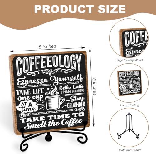 Toerifer Funny Coffee Bar Accessories - Table Decorations & Desk Shelf Cubicles for Coffee Bar Decoration - Image 2