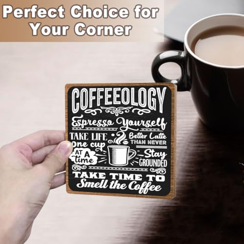 Toerifer Funny Coffee Bar Accessories - Table Decorations & Desk Shelf Cubicles for Coffee Bar Decoration - Image 5