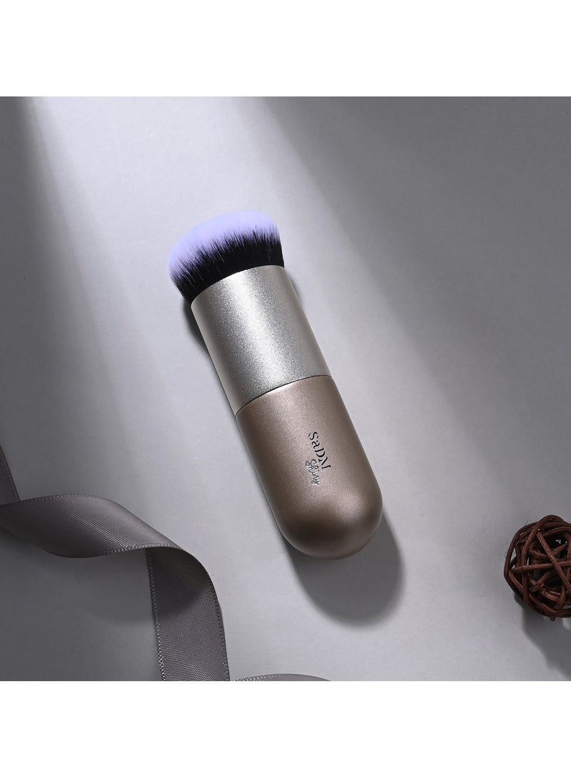 SaDM Shiny SaDM Shiny Chubby Foundation Brush – Portable, Multipurpose Brush for Flawless Makeup Application  - Image 2