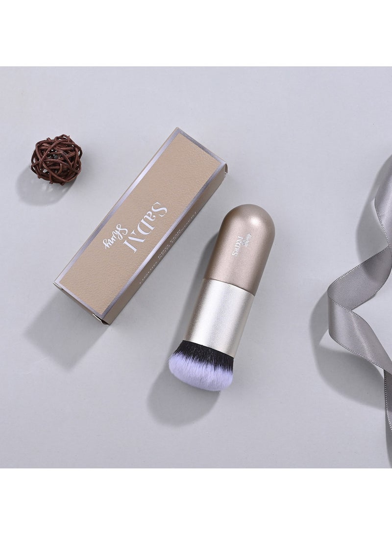 SaDM Shiny Chubby Foundation Brush – Portable, Multipurpose Brush for Flawless Makeup Application