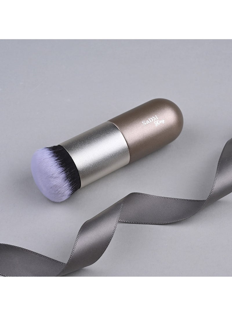 SaDM Shiny Chubby Foundation Brush – Portable, Multipurpose Brush for Flawless Makeup Application