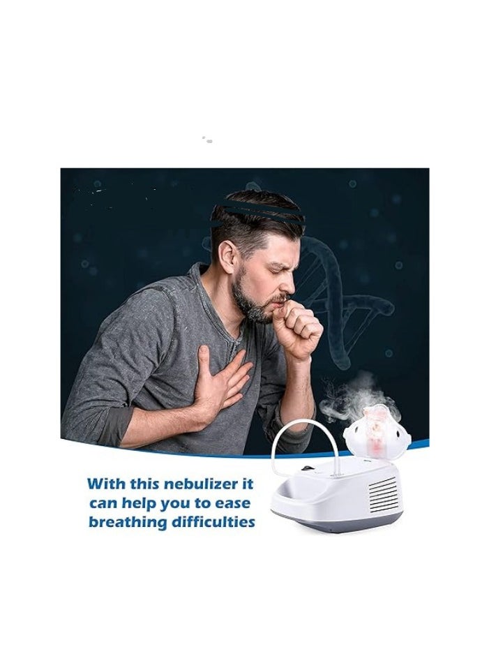 Generic Portable Respiratory Inhaler with Full Mask Kit & Extra Filters – Instant Steam Generation – For Adults & Children – Ideal for Asthma & Bronchitis  - Image 3