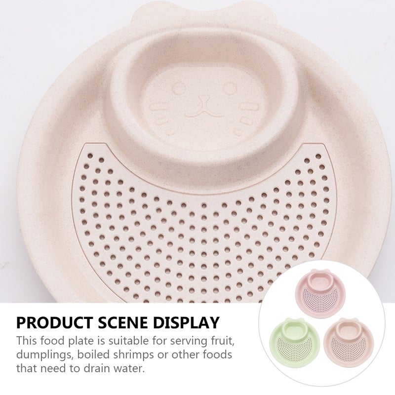 3pcs Dumpling Plates Double-layer Draining Dipping Plates for Kitchen - Image 5