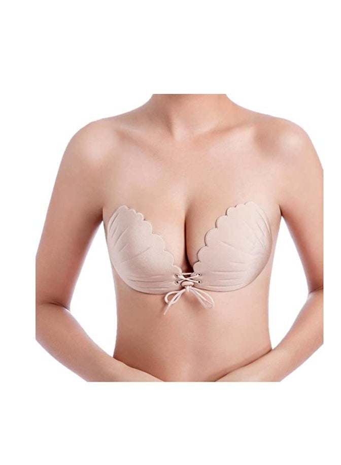 KASTWAVE Silicone Nipple Covers, Shell-shaped Nipple Cover, Invisible Bra Breast Adhesive Bra for Women Reusable Adhesive Invisible(1Pcs) - Image 2