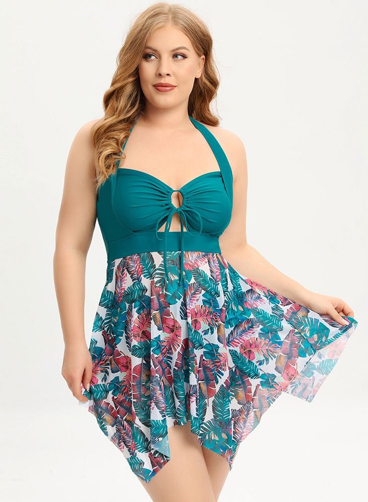 Printed Floral Bikini Swimwear Green