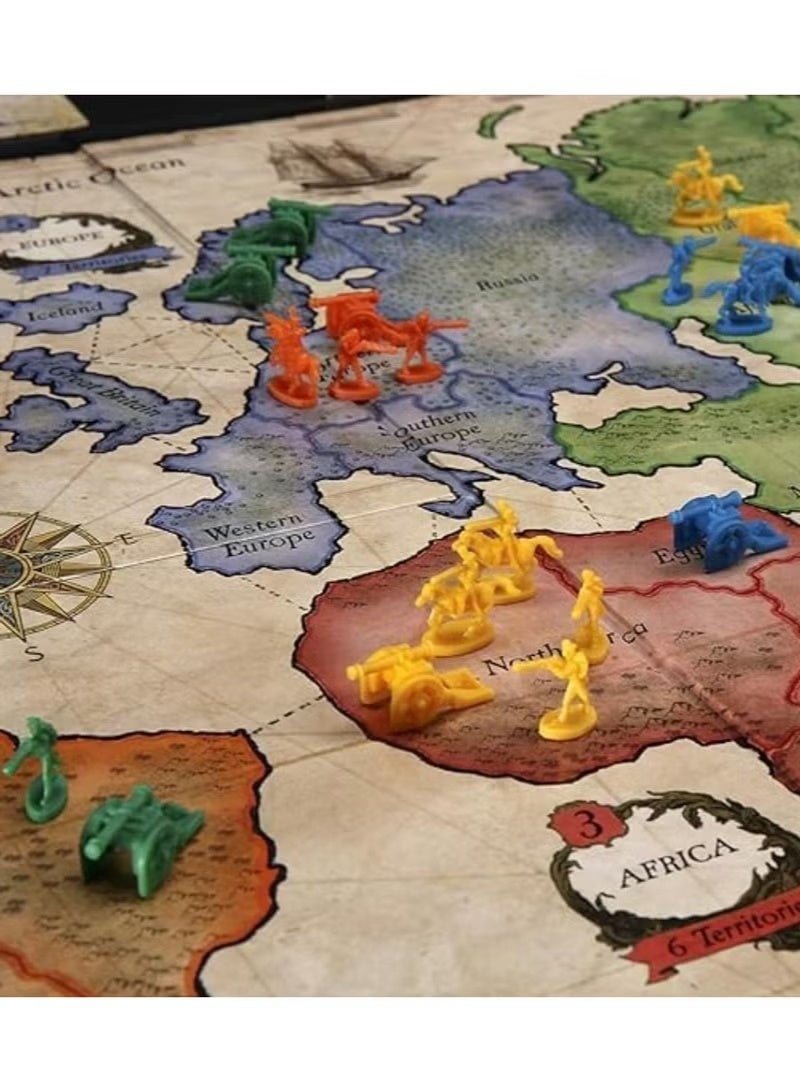 Risk Board Strategy Game - A classic battle board strategy war game with updated characters, improved task cards, and war chests. Suitable for children aged 10 and up, for family and friends, and for 2 to 5 players. - Image 2