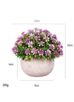 Rock Pow 2Pcs Mini Topiary Faux Plants Indoor- Small Fake Plants Decor Magnolia Home Office Desk Cubicle Farmhouse Kitchen Bookshelf Bedroom Bathroom Decor  - Image 2
