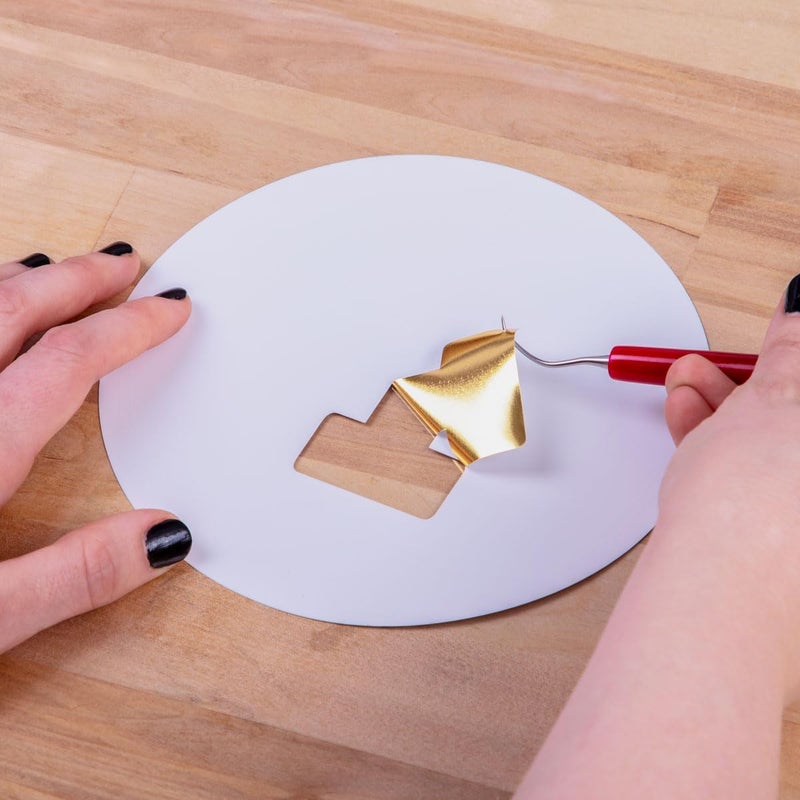 SISER أوراق سيسر إيزي باف المعدنية 12x12 حزمة 3 ذهبية  فينيل نقل حراري منتفخ متوافق مع قواطع سيسر وكريكت وسيلويت معتمد من CPSIA - Image 4