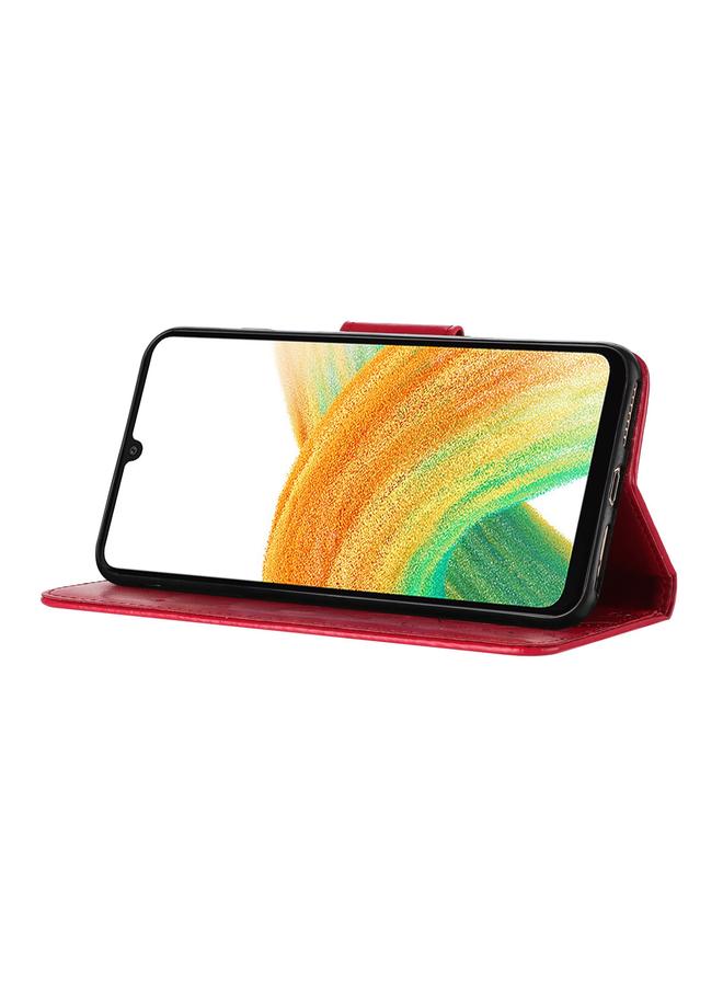 S-TOP Case For Samsung Galaxy S24 5G Butterfly Flower Pattern Flip Leather Phone Case - Image 5