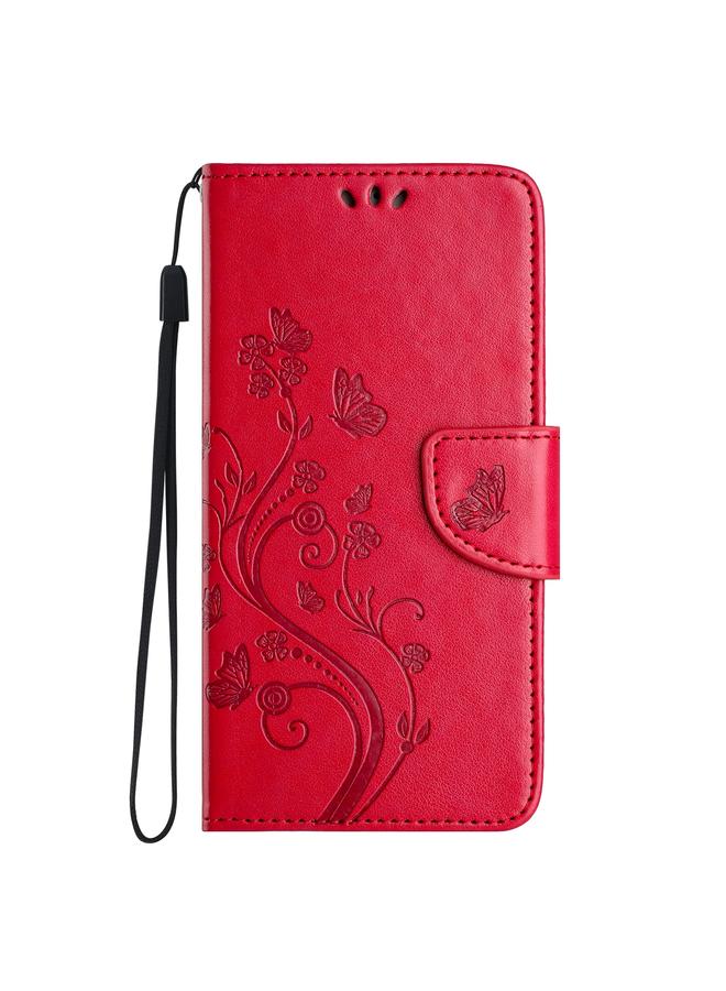 S-TOP Case For Samsung Galaxy S24 5G Butterfly Flower Pattern Flip Leather Phone Case - Image 2