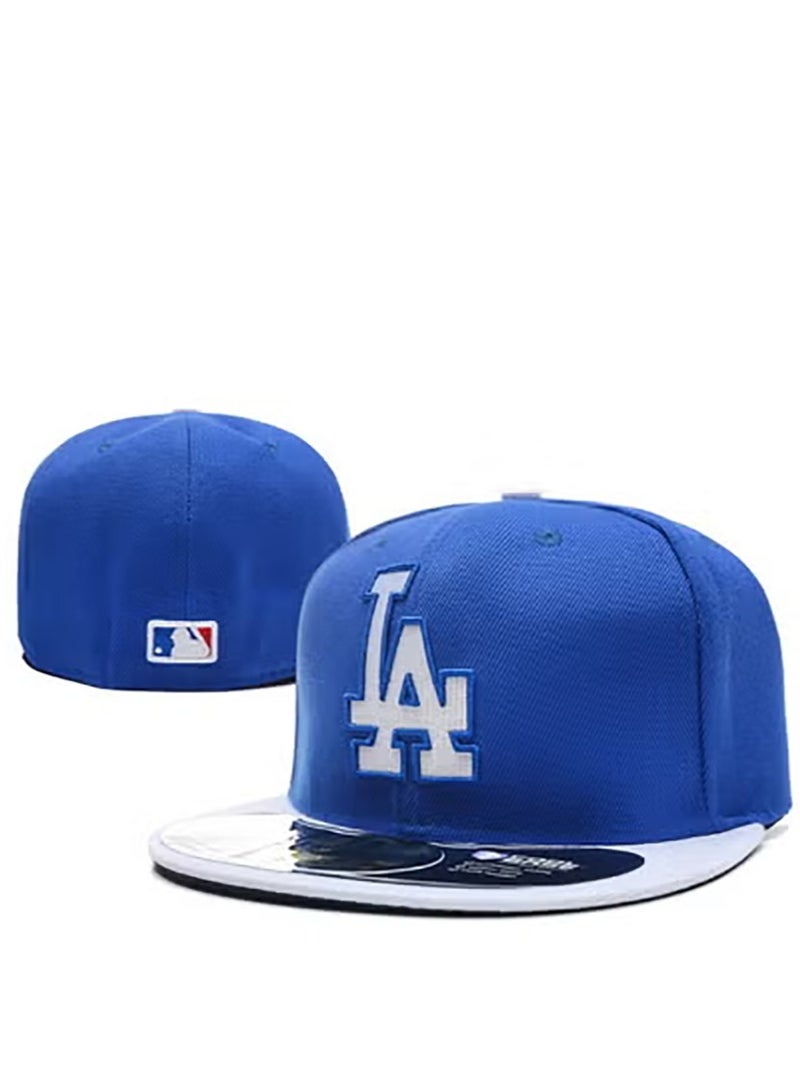 NEW ERA MLB Los Angeles Dodgers LA Logo Flat - Brim Baseball Cap-56.8cm 