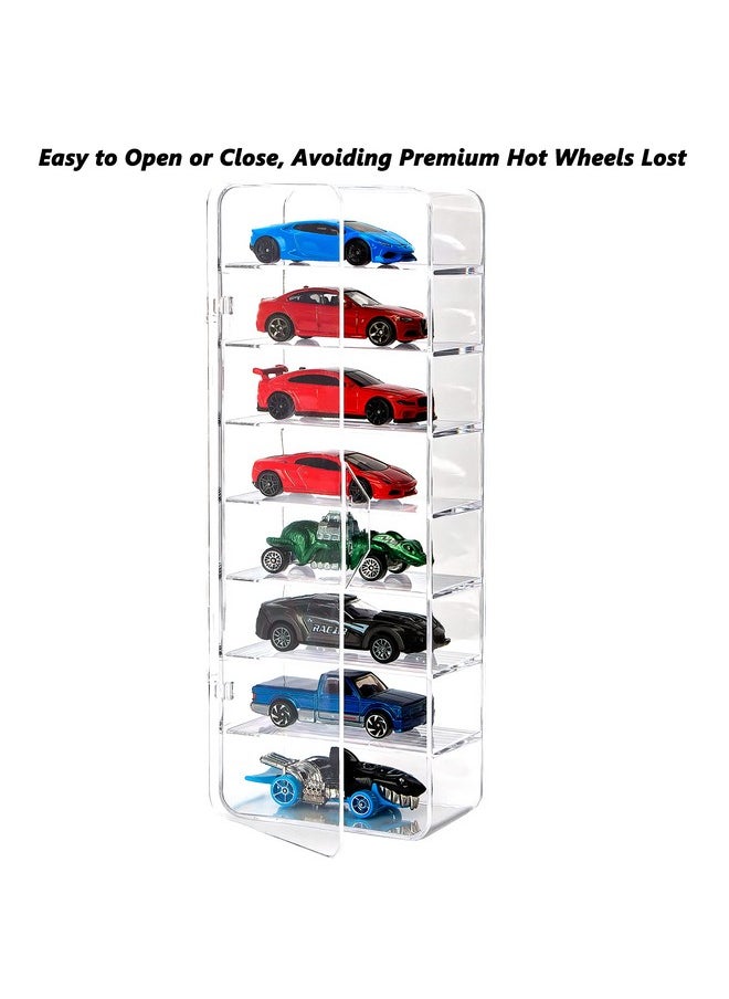 KISLANE - 24 Toy Cars Display Case Compatible With Hot Wheels Transparent Acrylic Display Case Matchbox Cars - Image 1