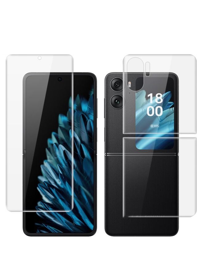 Imak Screen Protector For OPPO Find N2 Flip 5G 1 Sets imak Curved Full Screen Hydrogel Film (Screen+Back)