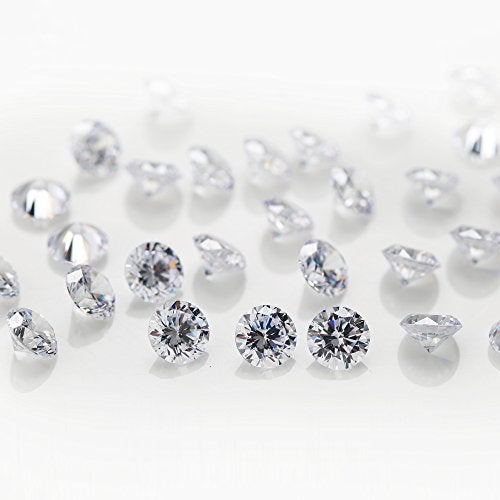 JIANGYUANGEMS 1000pcs 1.3mm 5A Round Machine Cut White Cubic Zirconia Stone Loose CZ Synthetic Gemstone for Jewelry Making - Image 3