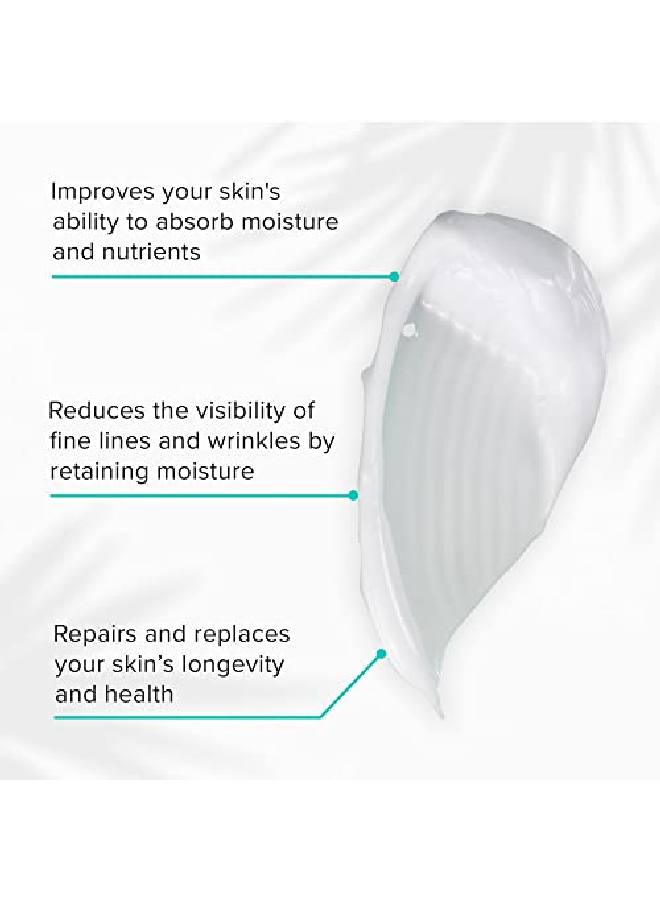 ClarityRx مرطب الوجه Feel Better بحمض الهيالورونيك مع زيت بذور الجوجوبا، كريم مرطب للوجه من أصل نباتي لجميع أنواع البشرة، خالٍ من البارابين، للعناية الطبيعية بالبشرة (17 أونصة) - Image 4