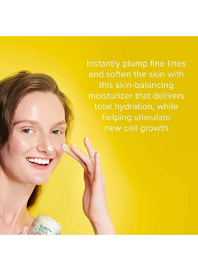 ClarityRx مرطب الوجه Feel Better بحمض الهيالورونيك مع زيت بذور الجوجوبا، كريم مرطب للوجه من أصل نباتي لجميع أنواع البشرة، خالٍ من البارابين، للعناية الطبيعية بالبشرة (17 أونصة) - Image 3