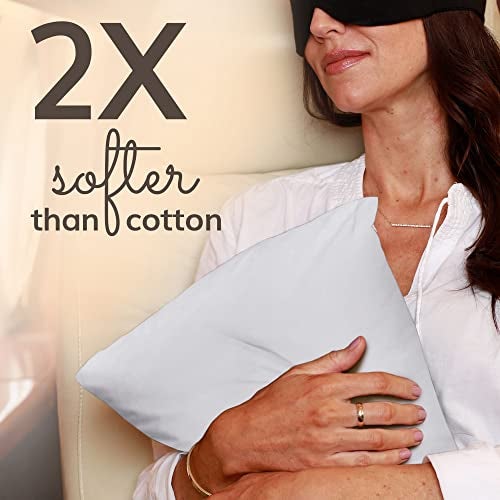 Happyluxe Odyssey Travel Pillow for Long Flights - Soft, Small, Alternative to Down and Memory Foam. 17 x 13in - Made in The USA, Silver Gray Airplane Pillow for Adults Sleeping, Camping or Nap - Image 5