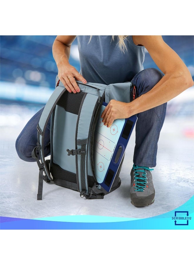 Scribbledo Hockey Dry Erase Board for Coaches Double Sided Hockey Whiteboard Coaching Board Equipment - Image 4