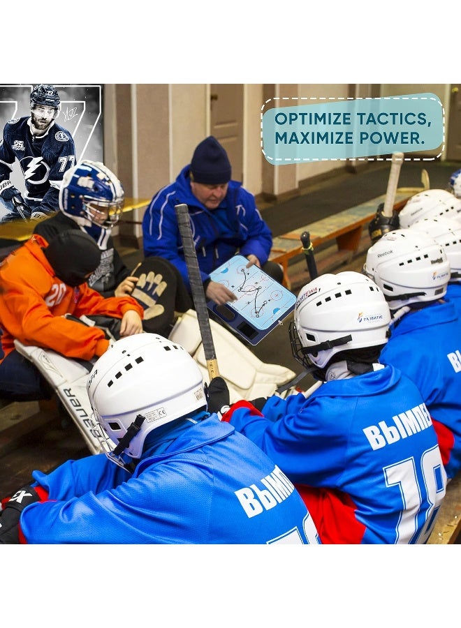 Scribbledo Hockey Dry Erase Board for Coaches Double Sided Hockey Whiteboard Coaching Board Equipment - Image 1