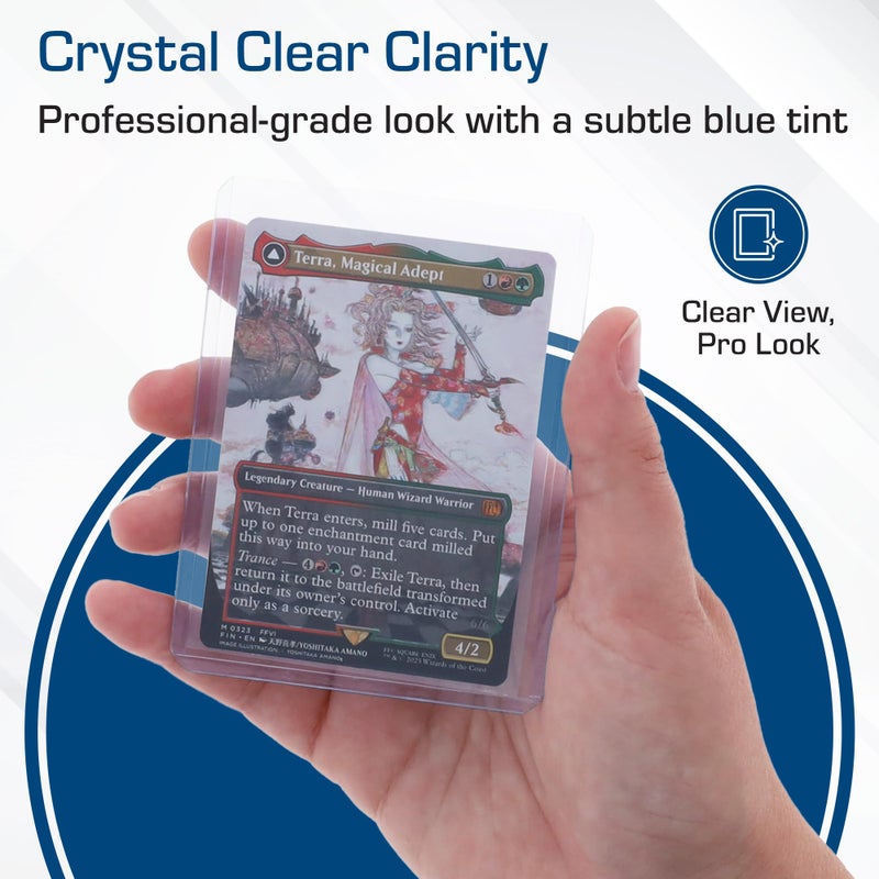 BCW 3x4 Standard Topload Card Holders | 500 Pack | Top Loaders for Cards | Rigid Card Protector | Fits Standard Size Cards Up to 20pt - Image 4